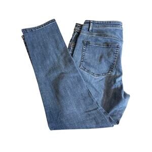 J. Jill jeans Smooth Fit Slim Ankle blue stretch denim 5 pocket   Sz 8